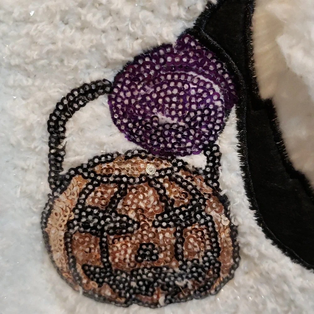 Poof! Cream Sweater with Witch Design - Picture 3 of 8